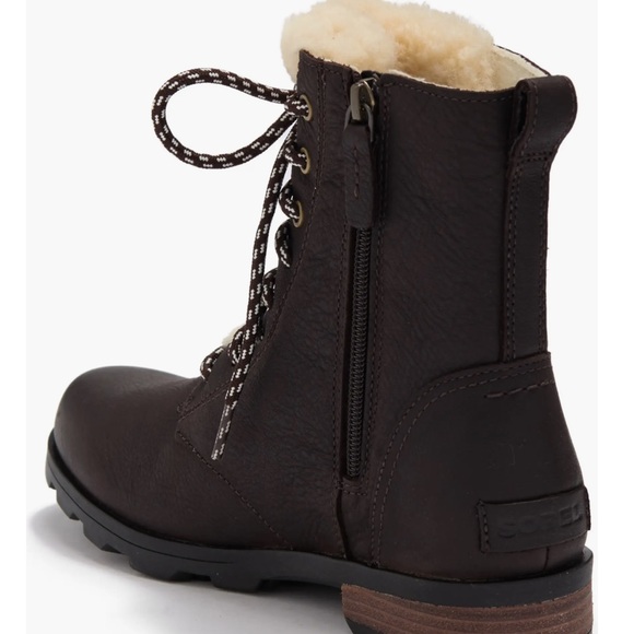 Sorel Emelie Genuine Shearling Short Lace-Up Boot (Women) - Picture 4 of 13